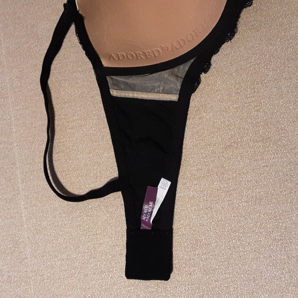 Adore Me Black Geometric Lace Bra Size 40DD - Picture 8 of 12